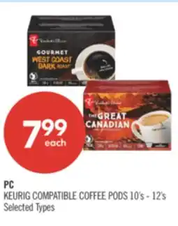 Shoppers Drug Mart PC KEURIG COMPATIBLE COFFEE PODS offer