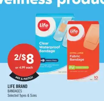 Shoppers Drug Mart LIFE BRAND BANDAGES offer