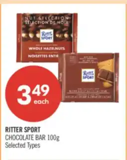 Shoppers Drug Mart RITTER SPORT CHOCOLATE BAR offer
