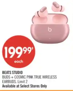 Shoppers Drug Mart BEATS STUDIO BUDS + COSMIC PINK TRUE WIRELESS EARBUDS offer