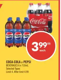 Shoppers Drug Mart COCA-COLA or PEPSI BEVERAGES offer