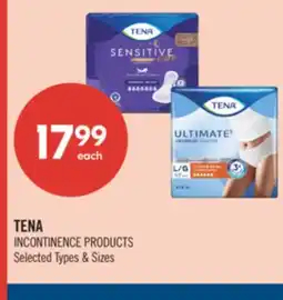 Shoppers Drug Mart TENA INCONTINENCE PRODUCTS offer