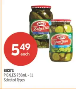 Shoppers Drug Mart BICK'S PICKLES offer
