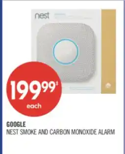 Shoppers Drug Mart GOOGLE NEST SMOKE AND CARBON MONOXIDE ALARM offer