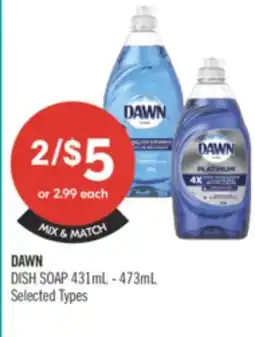 Shoppers Drug Mart DAWN DISH SOAP offer