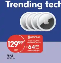 Shoppers Drug Mart APPLE AIRTAG offer
