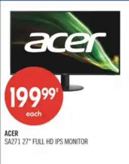 Shoppers Drug Mart ACER SA271 27 FULL HD IPS MONITOR offer