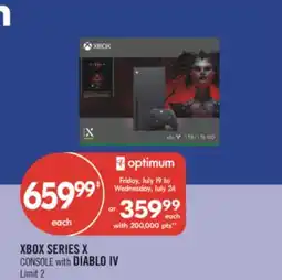 Shoppers Drug Mart XBOX SERIES X CONSOLE with DIABLO IV offer