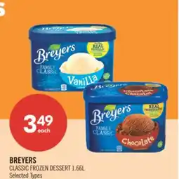 Shoppers Drug Mart BREYERS CLASSIC FROZEN DESSERT offer