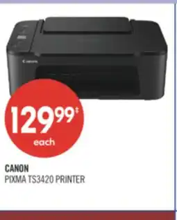 Shoppers Drug Mart CANON PIXMA TS3420 PRINTER offer