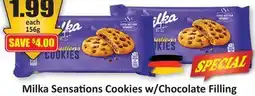 Starsky Milka Sensations Cookies w/Chocolate Filling offer