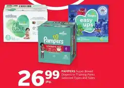 Rexall PAMPERS Super Boxed Diapers or Training Pants offer