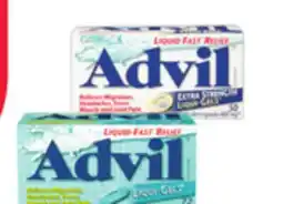 Rexall ADVIL Extra or Regular Strength Liqui-Gels 50' s-72' s, Extra Strength Caplets 72' s, Extra Strength Muscle & Joint Caplets 7 offer