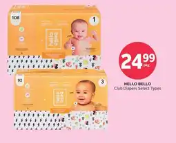 Rexall HELLO BELLO Club Diapers offer