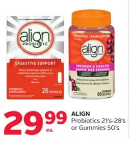 Rexall ALIGN Probiotics 21' s-28' s or Gummies 50' s offer