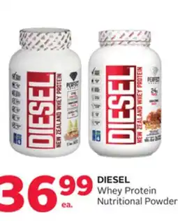 Rexall DIESEL Whey Protein Nutritional Powders offer