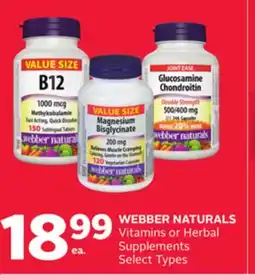 Rexall WEBBER NATURALS Vitamins or Herbal Supplements offer