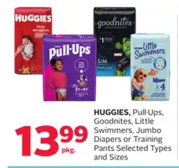 Rexall HUGGIES, Pull. Ups, Goodnites, Little Swimmers, Jumbo Diapers or Training Pants offer