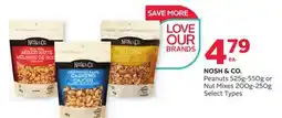 Rexall NOSH & CO. Peanuts 525g-550g or Nut Mixes 200g-250g offer