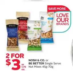 Rexall NOSH & CO. or BE BETTER Single Serve Nut Mixes offer