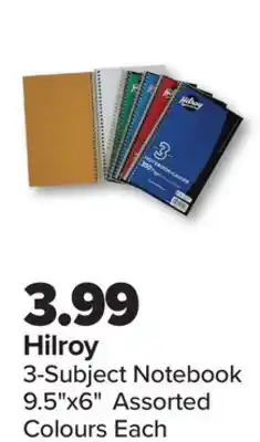PharmaChoice Hilroy 3-Subject Notebook offer