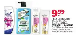 Rexall HEAD & SHOULDERS Classic, Clinical or Suprême, HERBAL ESSENCES or PANTENE Pro-V Miracles Shampoo, Conditioner or Styling offer