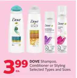 Rexall DOVE Shampoo, Conditioner or Styling offer