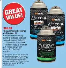PartSource 12A AC Deluxe Recharge and Sealant Kit offer