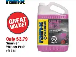PartSource Rain•X Summer Washer Fluid offer