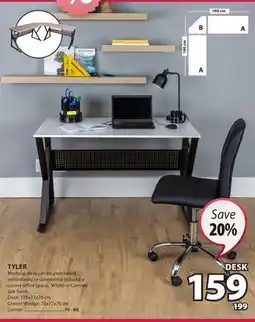 JYSK Tyler Modular Desk Can Be Purchased Individually Or Connected To Build A Corner Office Space offer