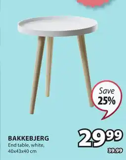 JYSK BAKKEBJERG End table, white offer