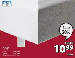 JYSK JERSEY Fitted sheet offer