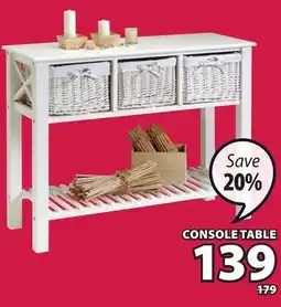JYSK DINA CONSOLE TABLE offer