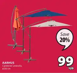 JYSK Aarhus Cantilever umbrella offer