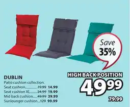 JYSK Dublin Patio Cushion Collection offer