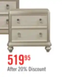 The Brick Diva 5pc Bedroom Set with Bed, Dresser & Mirror, Glam, Vegan Leather, Silver - Queen Size offer