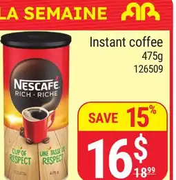 Rossy NESCAFÉ Instant coffee offer