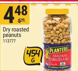 Rossy PLANTERS Dry roasted peanuts offer