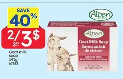 Rossy Alpen Goat milk soap offer