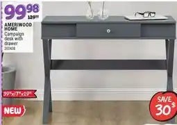 Rossy AMERIWOOD HOME Campaign desk with drawer offer