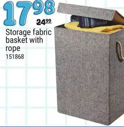 Rossy Storage fabric basket with rope offer