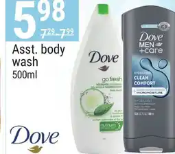 Rossy DOVE Asst. body wash offer