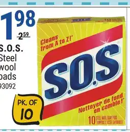 Rossy S.O.S. Steel wool pads offer