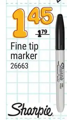 Rossy SHARPIE Fine tip marker offer