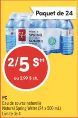 Pharmaprix PC Natural Spring Water offer