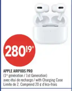 Pharmaprix APPLE AIRPODS PRO (1st Generation) with Charging Case offer