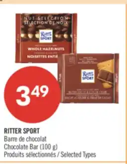 Pharmaprix RITTER SPORT Chocolate Bar offer