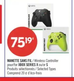 Pharmaprix Wireless Controller for XBOX SERIES X or S offer