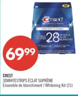 Pharmaprix CREST 3DWHITESTRIPS ÉCLAT SUPRÊME Whitening Kit offer