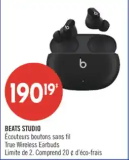 Pharmaprix BEATS STUDIO True Wireless Earbuds offer